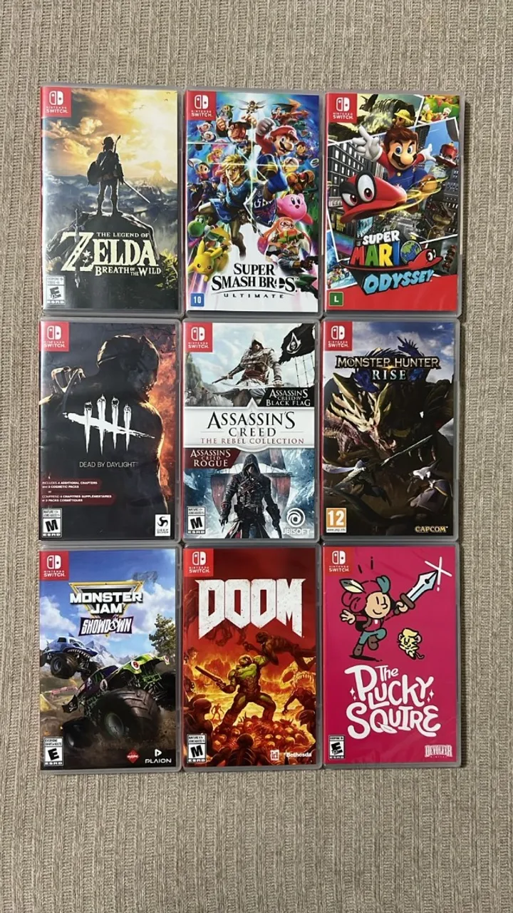 Nintendo Switch Nintendo switch + 4 games Pikmin 4 Nintendo Switch - Jogos de Vídeo Game - Centro, Poços de