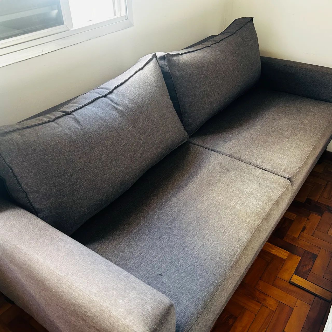 Sofá em Linho Cinza - Foto 4