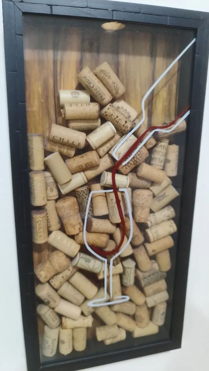 Quadro rolha de vinho