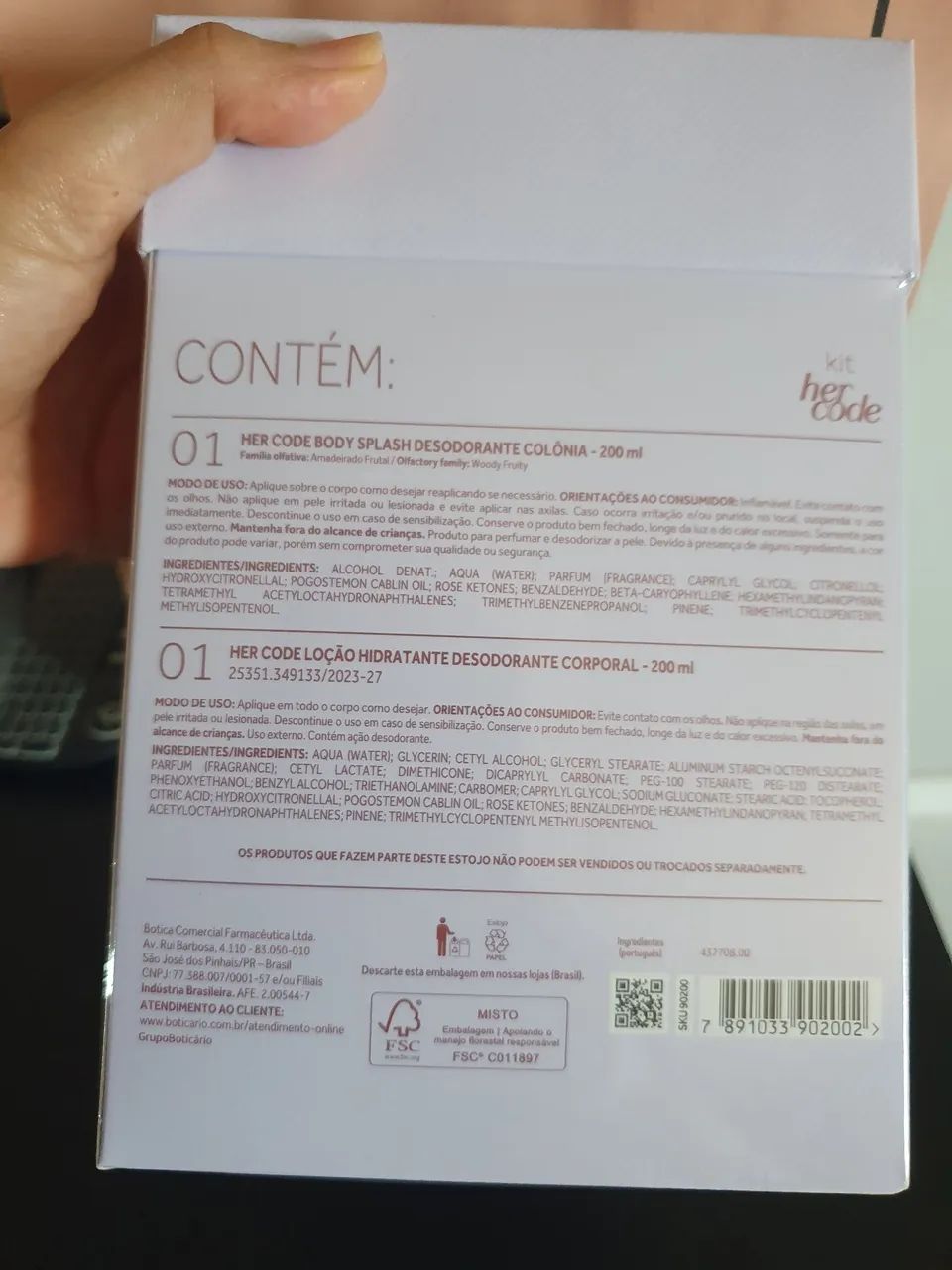 Kit Her cod Splash da O Boticário  - Foto 3