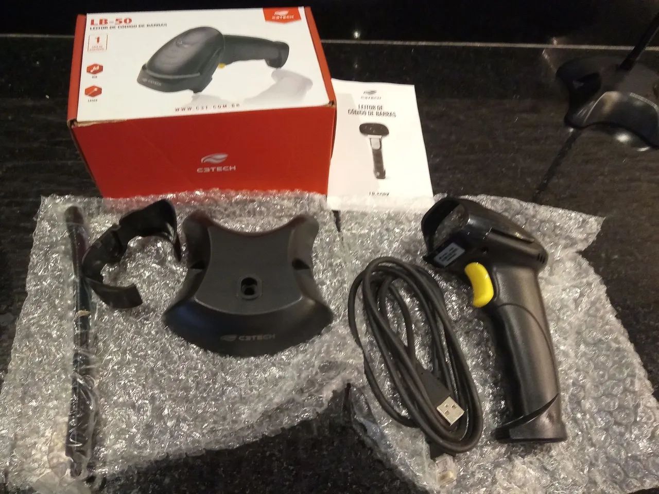 Leitor de Código de Barras Laser C3Tech LB-50 (modelo LB-50BK - Foto 3
