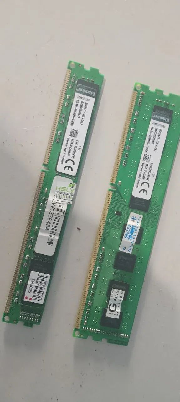 2 memorias ram de 4g