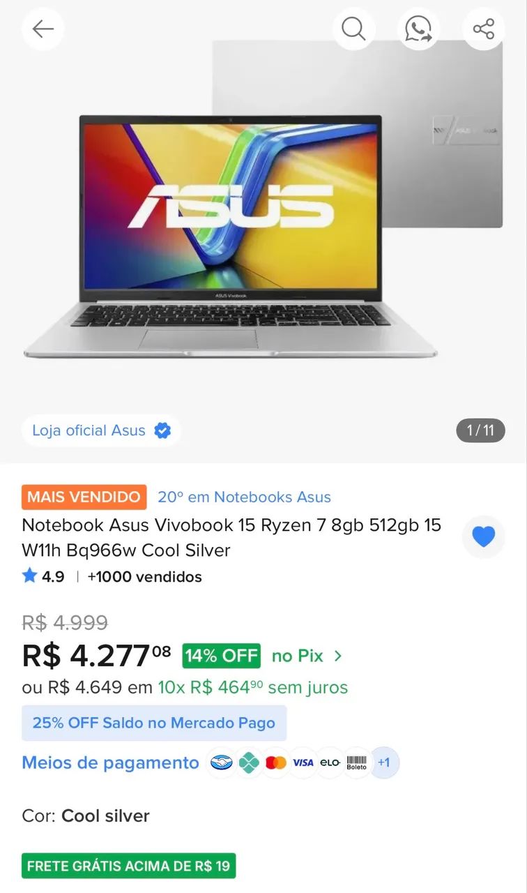 Notbook Asus