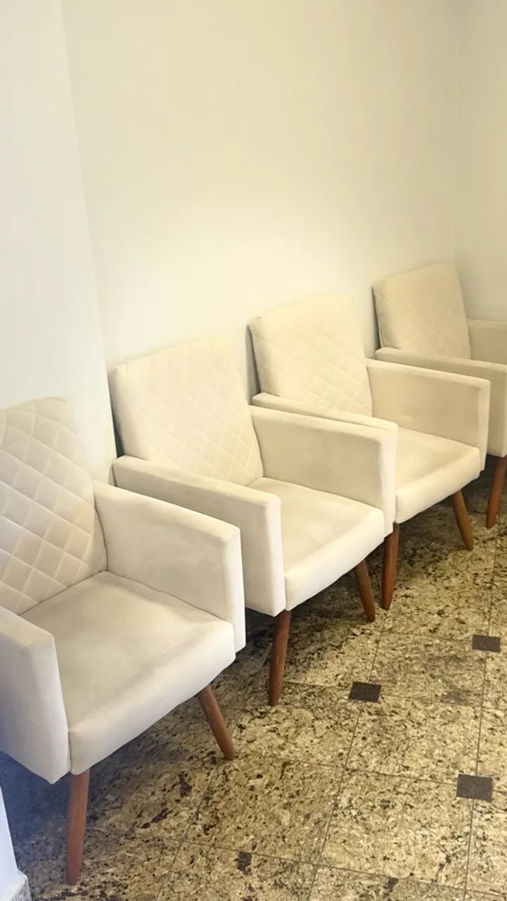 Poltronas kit com 6 seminovas  - Foto 4