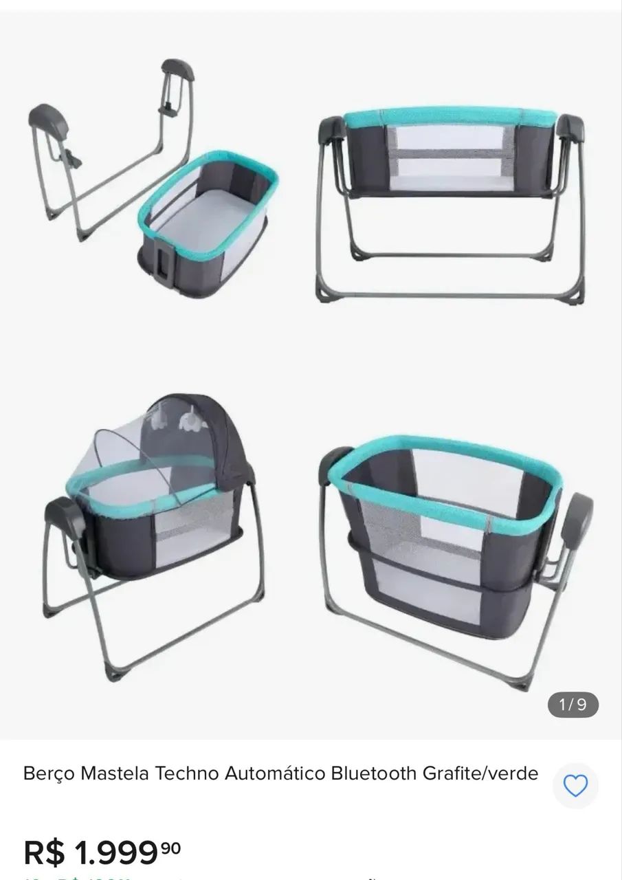Berço portátil Mastela Techno Bluetooth