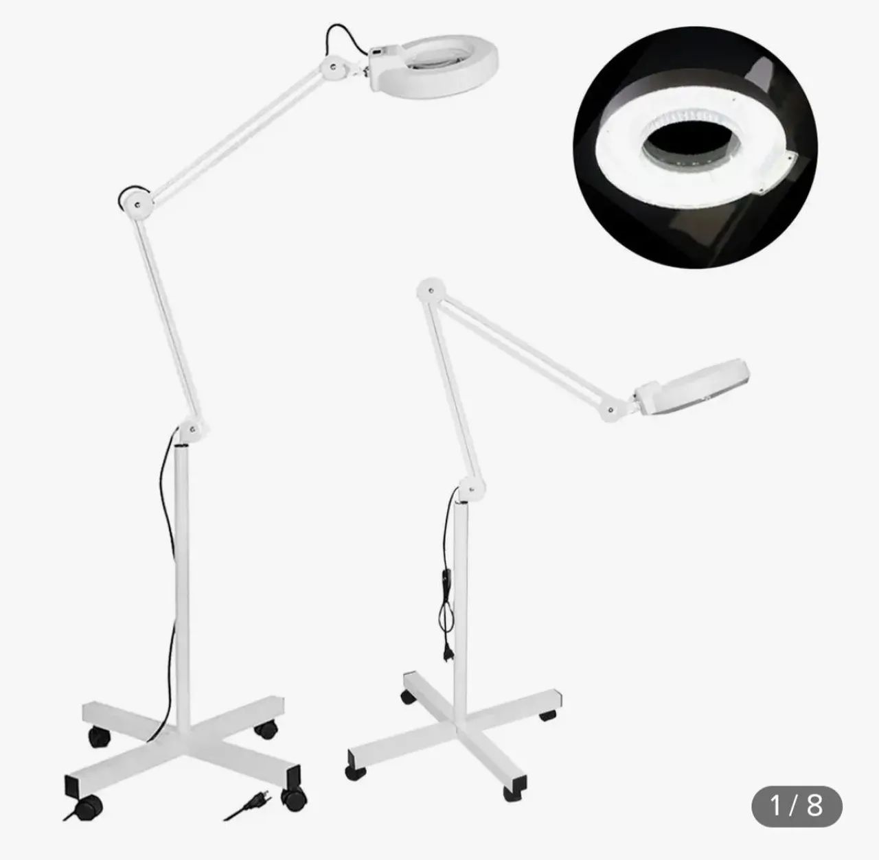 Lupa led estética tripé 
