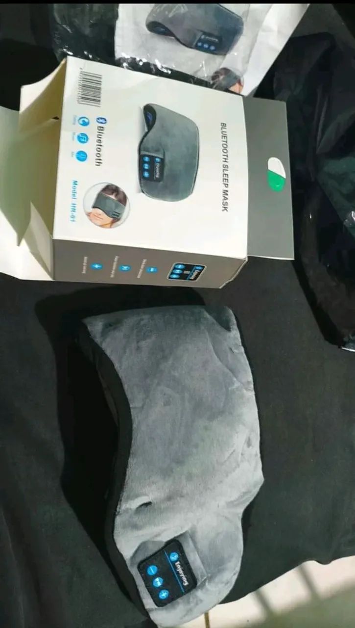 Máscara de Dormir Bluetooth com Fone Sem Fio - Ajustável - Foto 2