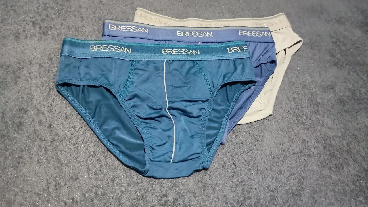 Kit de 3 cuecas Bressan Confortáveis 