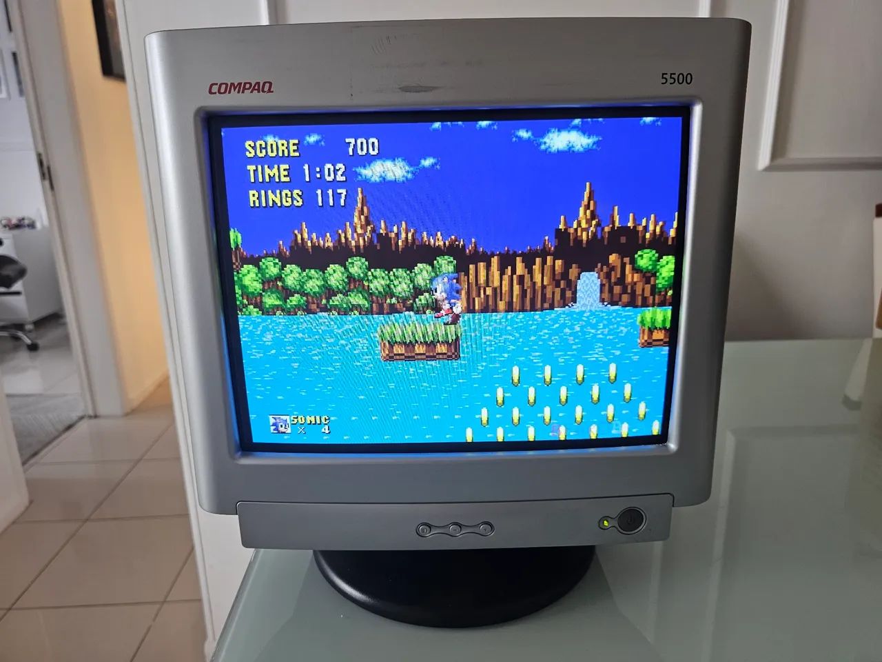 Monitor CRT 14 polegadas Compaq 5500 tubo retro  - Foto 2