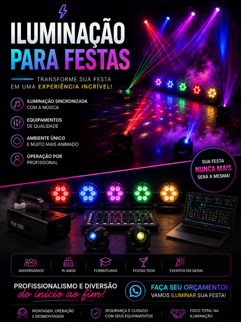 Iluminação para Festas