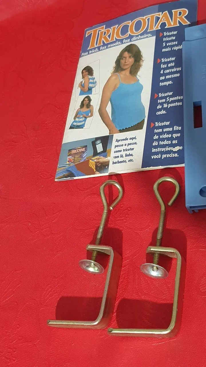 Máquina manual de tricotar com lã linha barbante - Foto 2