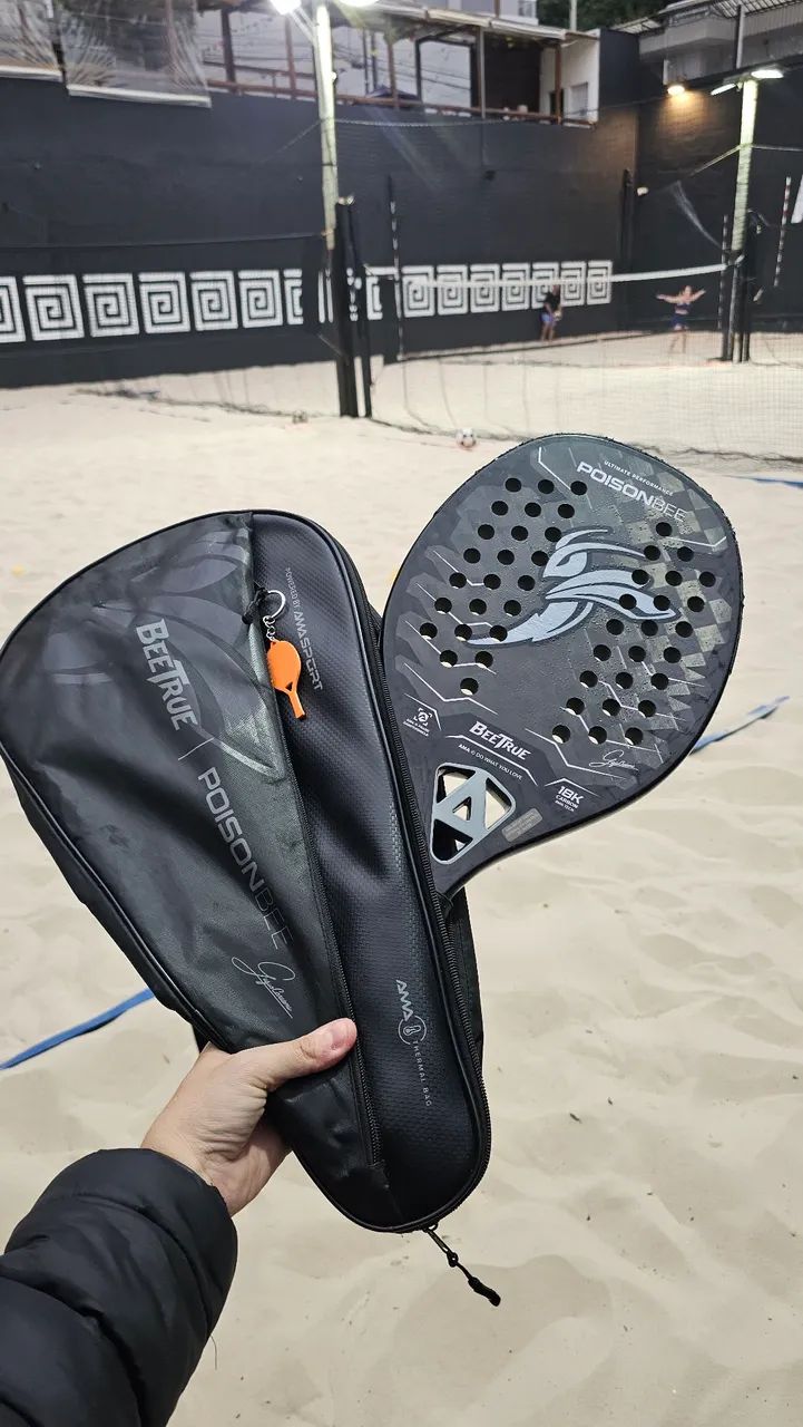 Raquete poison bee 2024 - beach tennis - gigio cariani - Foto 6