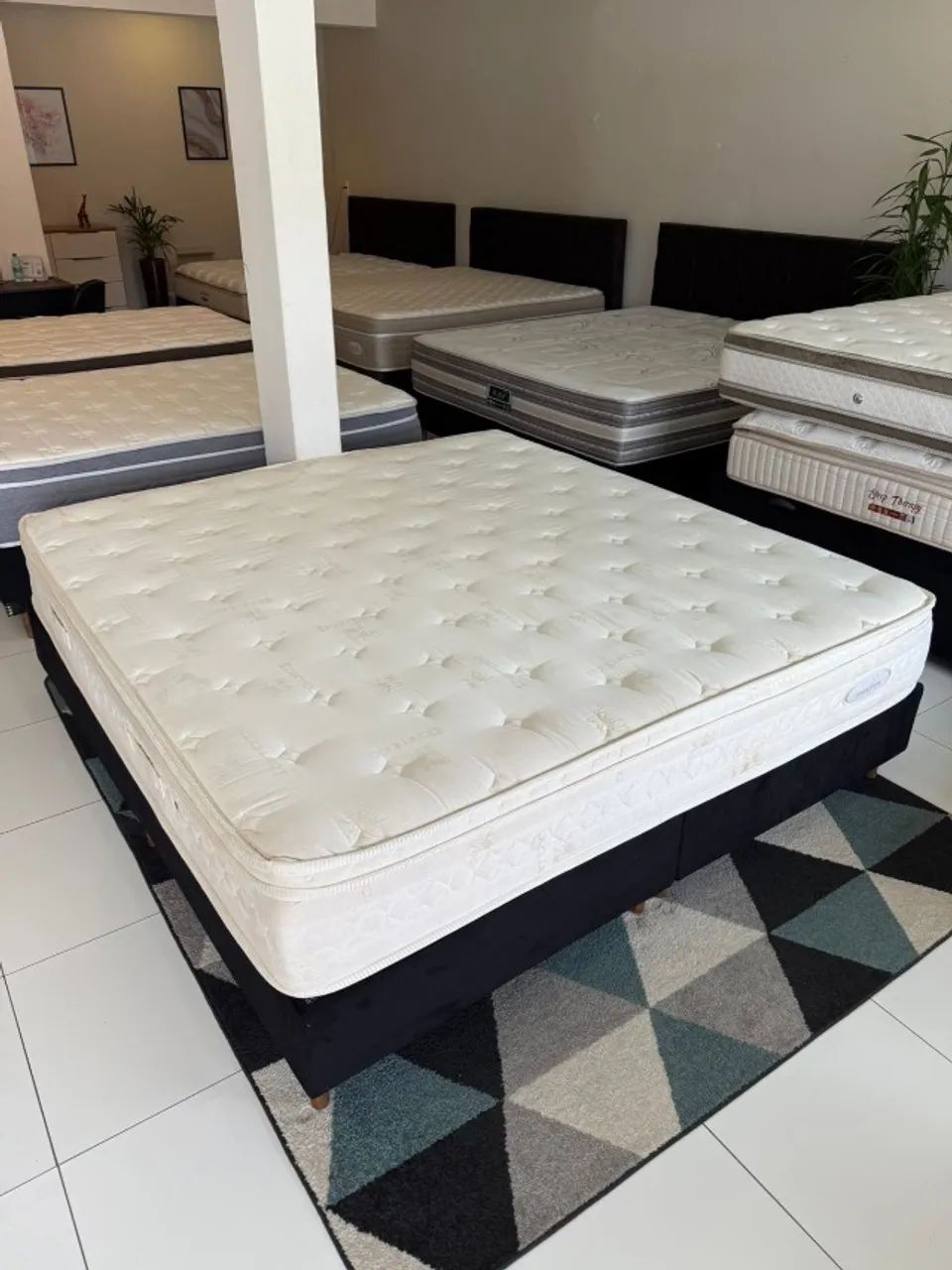 Colchão KING MAXFLEX TOP SEMINOVO COM CAMA 