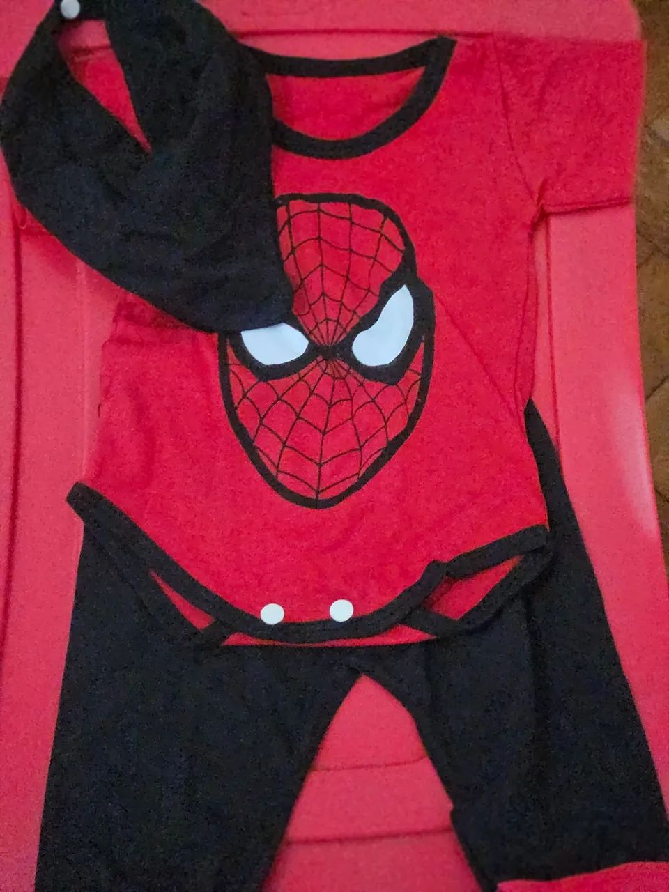 Kit conjunto poderoso para Bebê- 04 meses. Homem Aranha e Batman - Foto 3