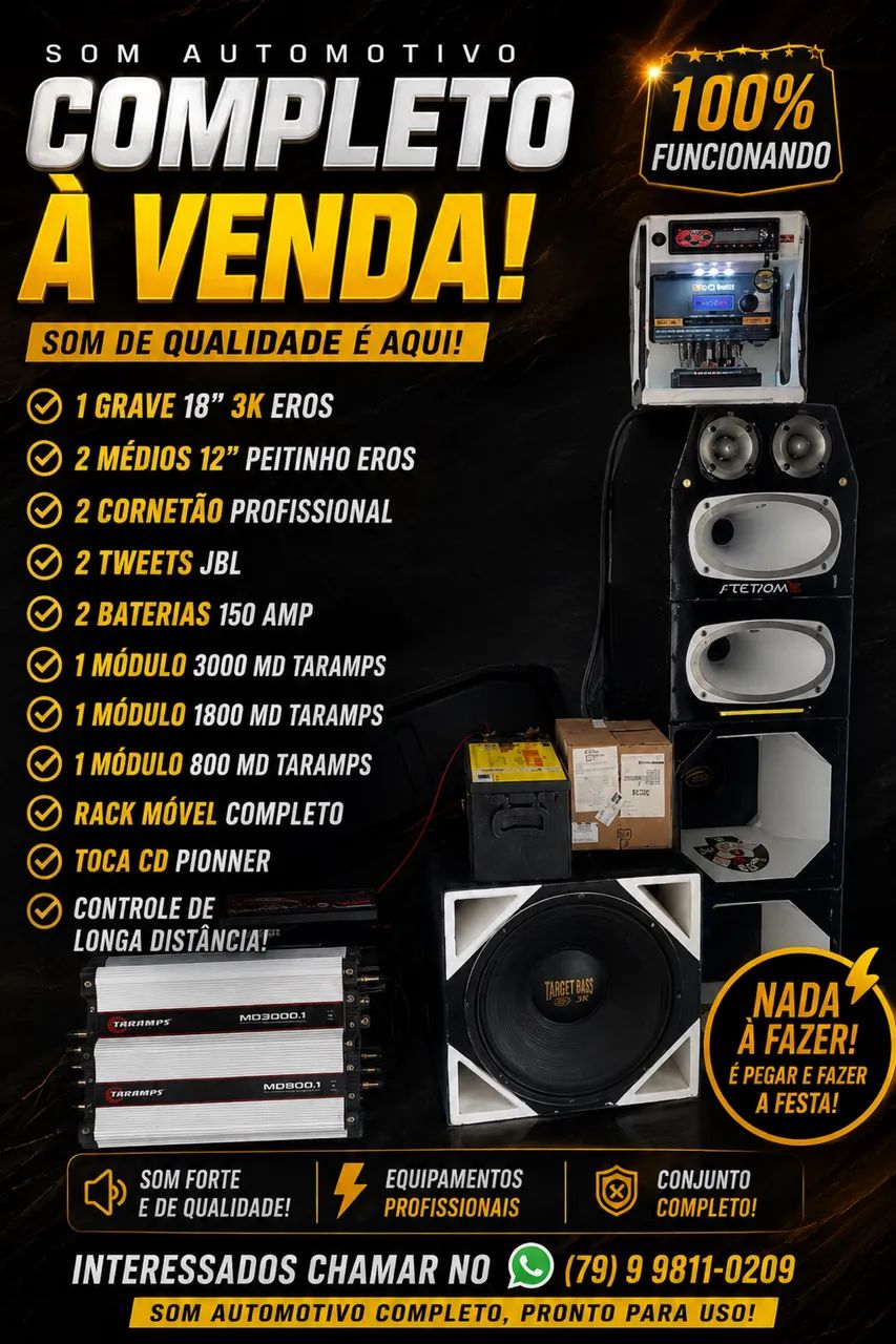 Vendo som automotivo 