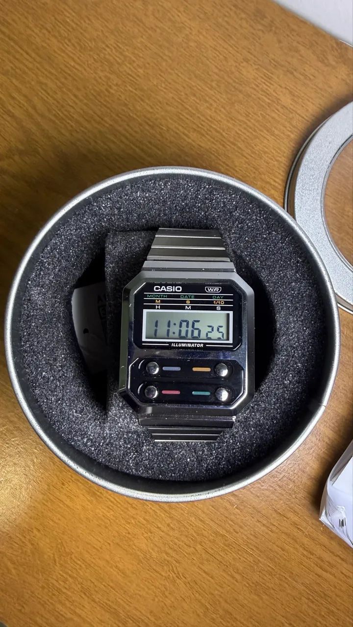 Relógio Casio Vintage A100WE-1A - Foto 3