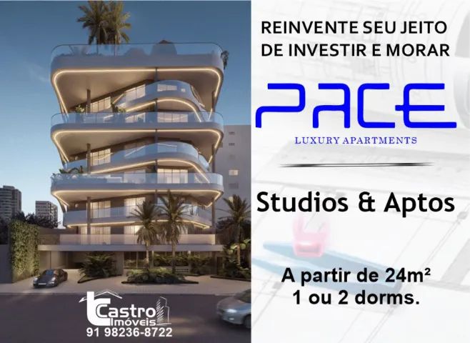Condomínio PACE. Studios & Aptos com 1 ou 2/4 e 1 vaga. G.C022