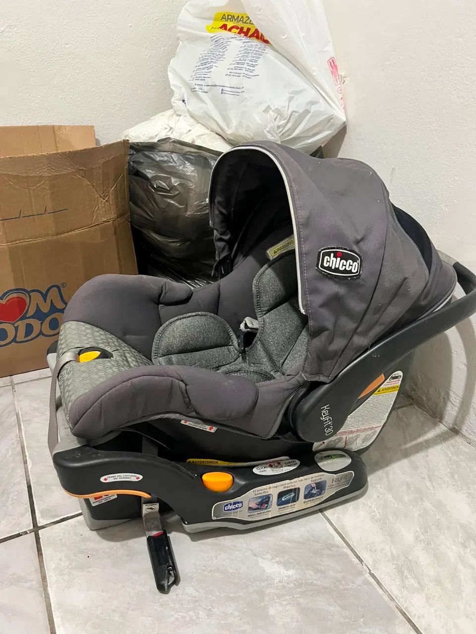 Bebê Conforto Chicco KeyFit 30 com Base Original - Excelente Estado - Foto 2
