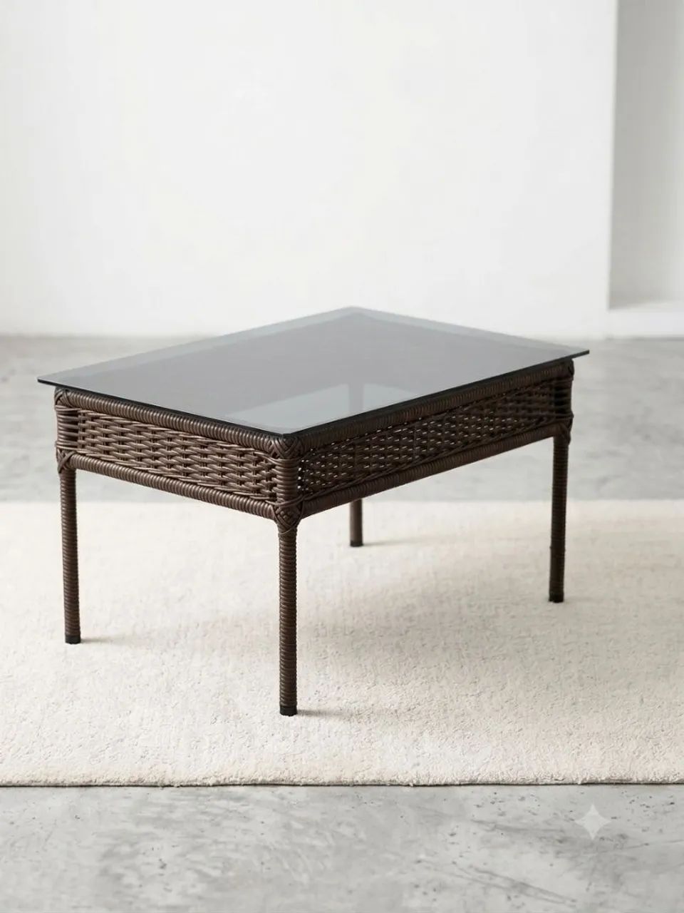 Mesa de centro - com tampo de vidro - Foto 2