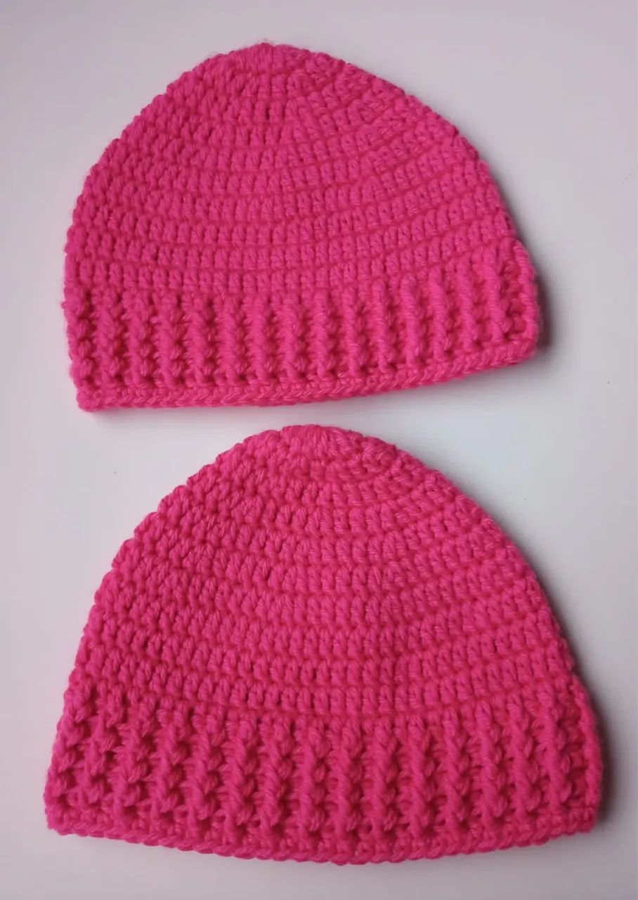 Touca gorro de crochê  - Foto 4