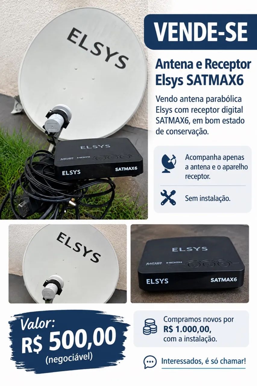 Antena e receptor Elsys - Foto 3