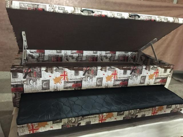 Box baú auxiliar solteiro 88x188 Ótima oportunidade Apenas 549,00!! - Foto 2