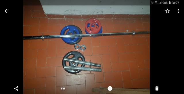 Halteres, Aninhas e barra de 1.20cm