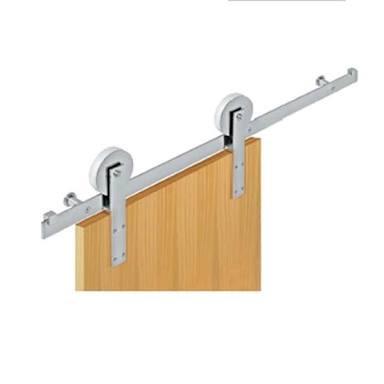 Trilho aparente para porta de correr. Inox. 3 metros. Móveis planejados