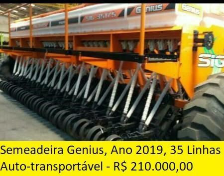 Semeadeira Genius - Ano 2019 - 35 Linhas - Auto-transportável