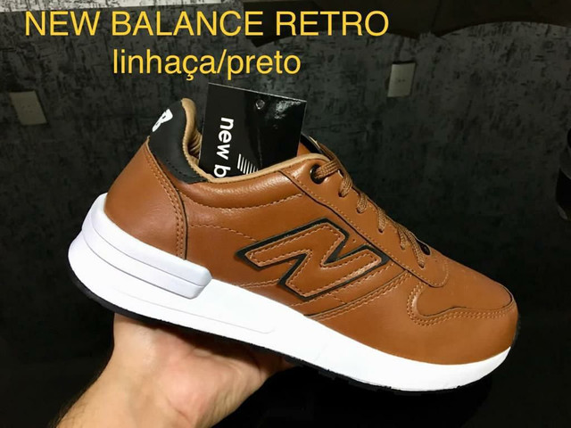tenis new balance de couro