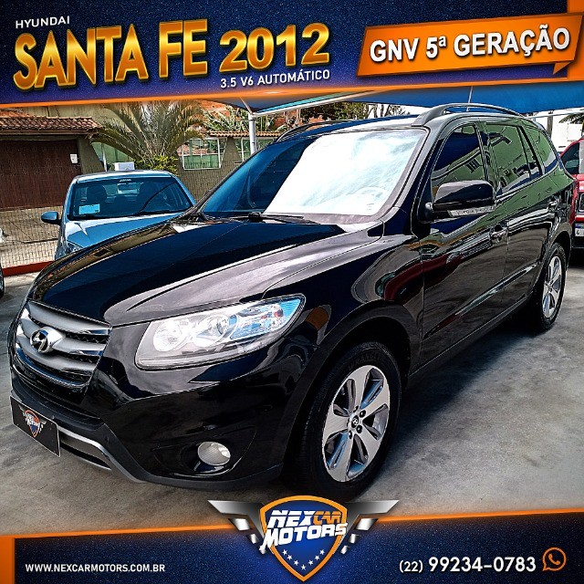 HYUNDAI SANTA FE 4X4 GLS 3.5 2012 AUTOMÁTICO COM GNV 5ª GERAÇÃO