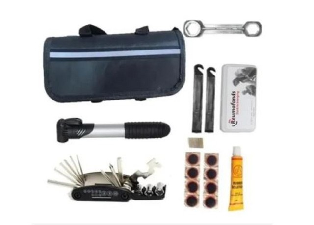 Kit de ferramentas com 8 itens para reparos de byke