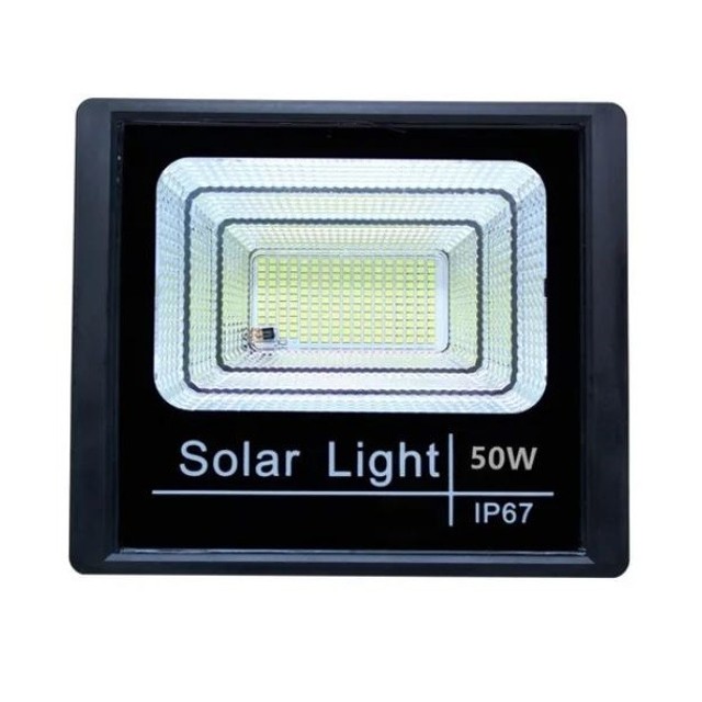 Refletor Led Solar 100w Holofote a Bateria Prova Dágua Controle Remoto - Foto 3