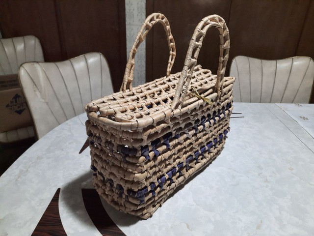 Bolsa de Palha, moda Praia e Piscina. Pouco usada.  - Foto 2