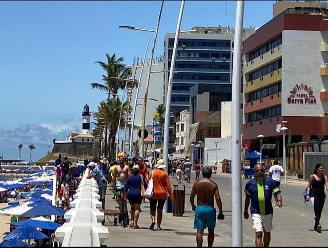 Barra Flat 206 Vista total mar 180 graus 