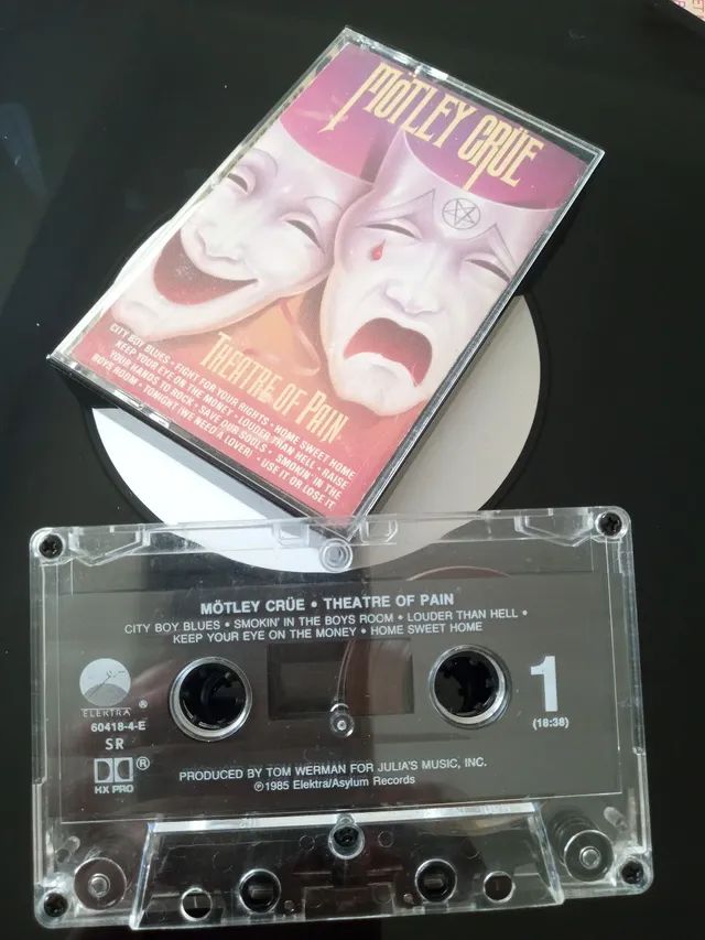 Fita K7 Motley Crüe Theatre Of Pain Original Importada  - Foto 2