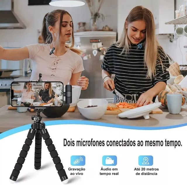 Microfone Lapela Duplo - iPhone IOS - Foto 4