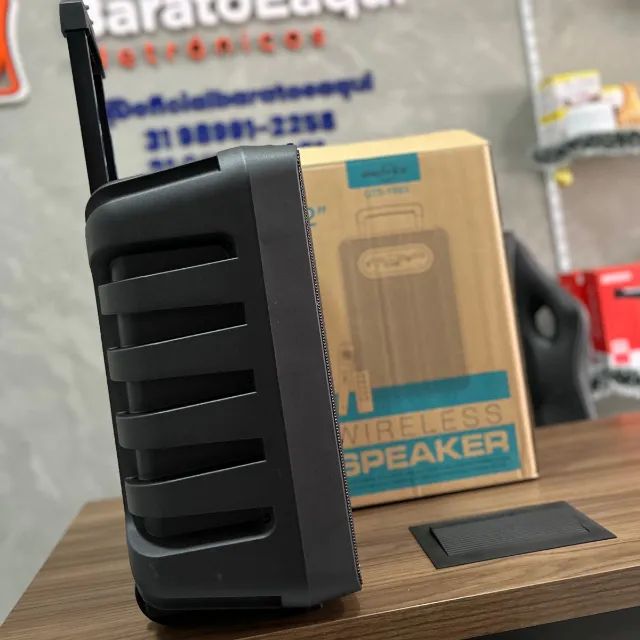 Caixa De Som Portátil Potente Gts-1593 Grecitnice  - Foto 4