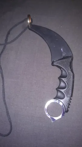 Faca Karambit CS Go 18cm Tática MGJD C/ Bainha Resistente