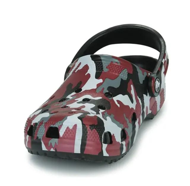Crocs Classic Camo K N0V0 - 100% Original | Black / Red - Foto 5