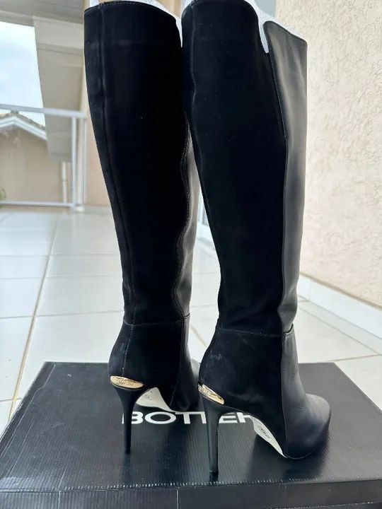 Bota Bottero Couro Legítimo Cano Alto - Foto 3