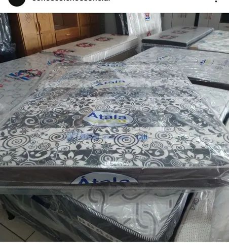 COLCHÃO DE CASAL NOVO ESPUMA SELADA 