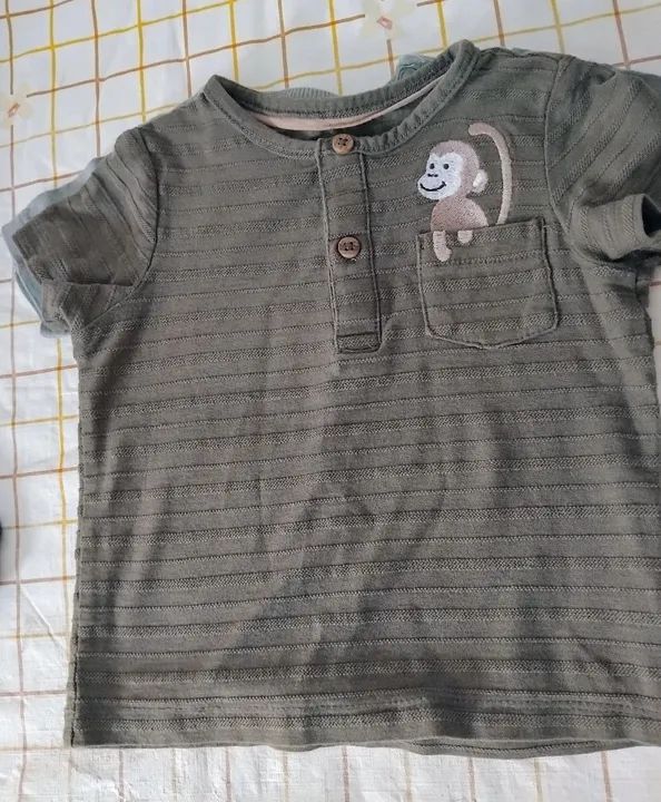 3 camisetas para bebês de 1 ano - Foto 2