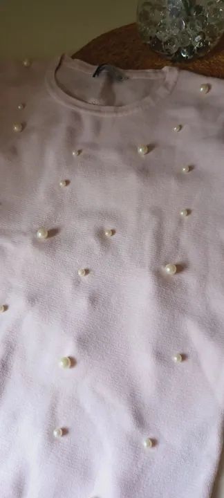 Blusa Zara com pérolas G - Foto 4