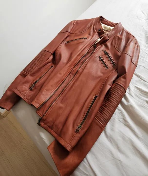 Casaco de couro (verdadeiro!) Argentino - Foto 3