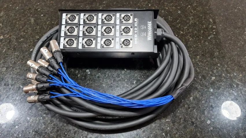 Medusa  Wireconex 12 Vias, Conector Xlr Wireconex, 15 Metros Multicabo Santo Ângelo - Foto 3