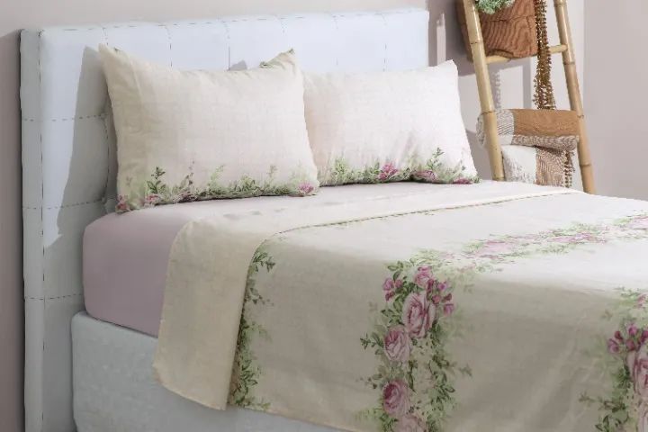 Jogo de Cama Casal 4 Peças Queen Size em Microfibra Leucacia - Foto 3