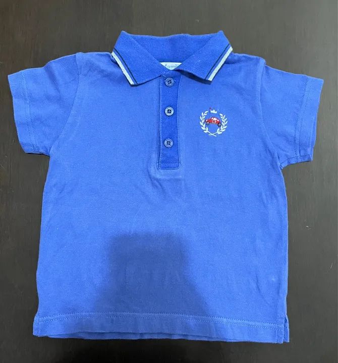 Polo Infantil - Azul - Tamanho 18 a 24meses 