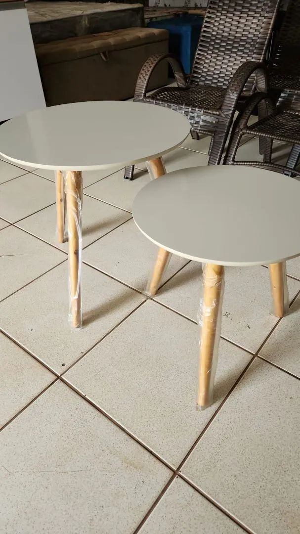  Promoção conjunto Mesa de Canto/Centro Redonda  novas .