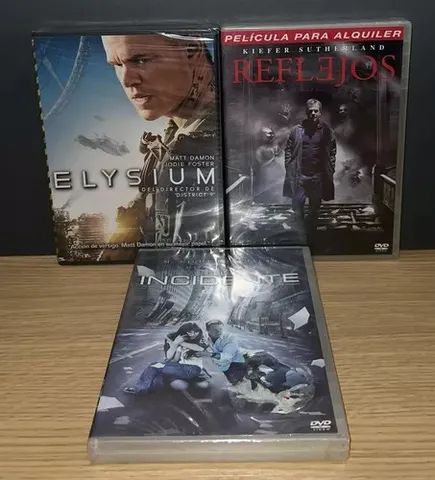 Dvd: Elysium + Espelho Do Medo + O Incidente - Importado